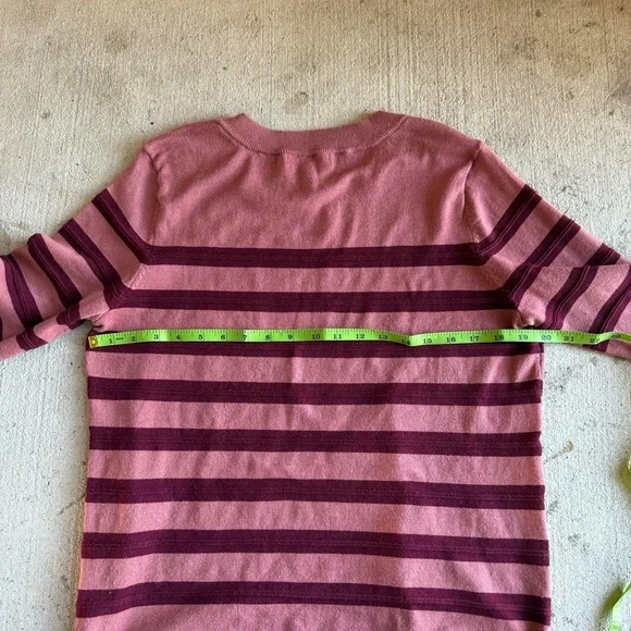 Liz Claiborne Striped Sweater in Pink - Picture 6 of 6